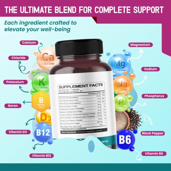 Electrolyte Complex - Advanced Hydration - Enhanced Absorption Formula - Support Electrolyte Balance - 120-day Supply - Made in The USA - Image 2
