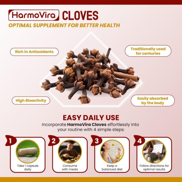 Liposomal Cloves with Cinnamon & Ginger – Advanced Formula – Supports Digestive Health, Immune System & Respiratory Wellness* – 60 Capsules (Pack of 2) – Made in The USA - Image 4