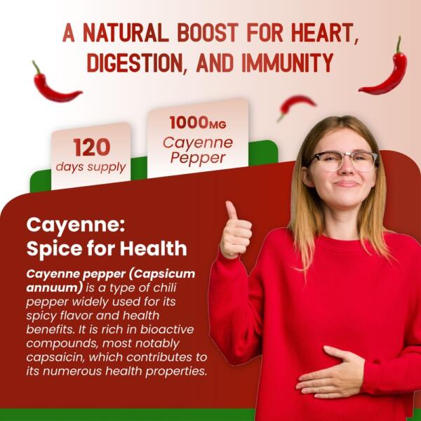 Liposomal Cayenne Pepper with Ginger & Lemon Balm – Advanced Formula – Supports Digestion, Heart Wellness & Boosts Immunity* – 2.0 fl. oz (60ml) – Made in The USA - Image 6